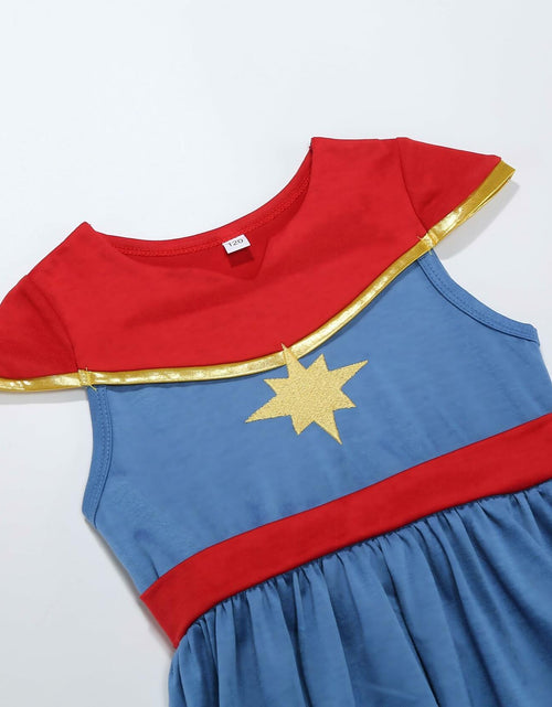 Load image into Gallery viewer, JUIULU Girls Princess Dress Costume Set Blue Size 120 (4-5T)
