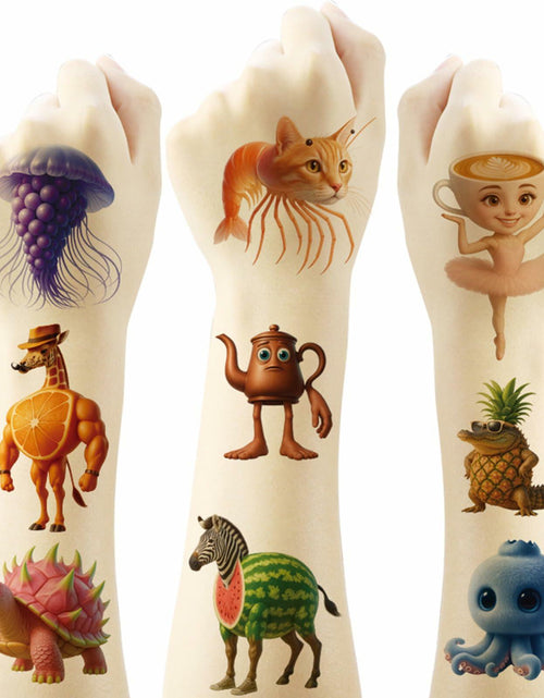 Load image into Gallery viewer, RUBANG 20pcs Temporary Tattoos Kids Birthday Party Favors Multicolor Stickers
