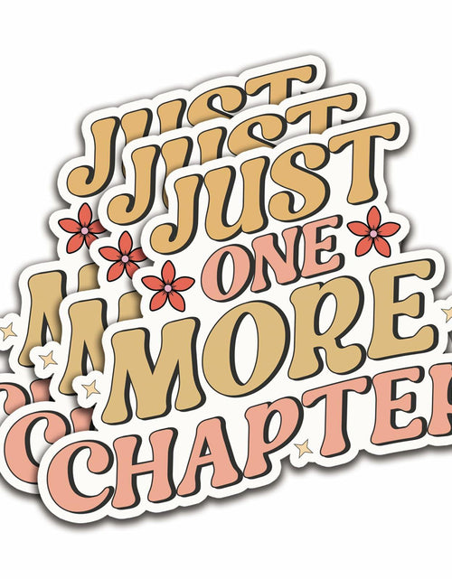 Load image into Gallery viewer, NAAFARI Just One More Chapter Waterproof Vinyl Stickers 3x2.8in 5pcs Multi Color

