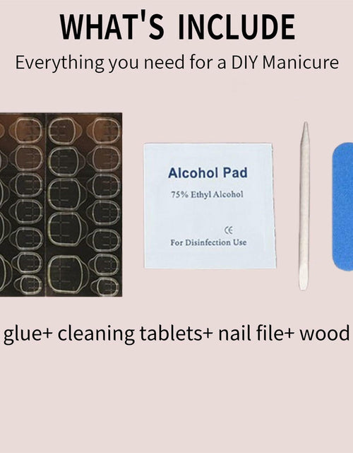 Load image into Gallery viewer, Brown Press On Nails Short Square Glitter Nude Brown Full Cover 24 Pcs
