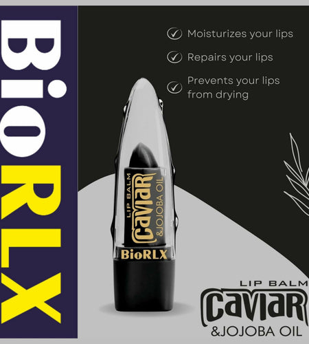 BioRLX Caviar & Jojoba Oil Lip Balm Color-Free 0.12oz Pack of 1