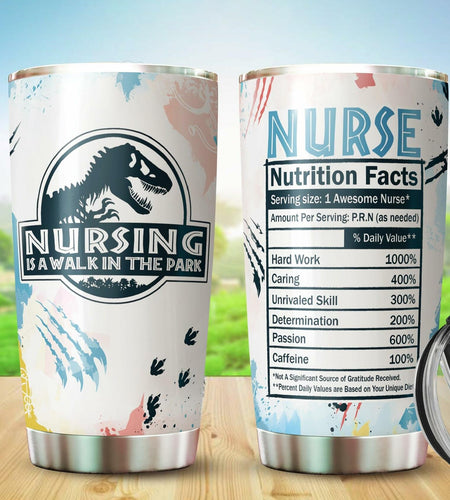 WOOKOO Nurse Tumbler 20oz Stainless Steel Holiday Gift 1 Count
