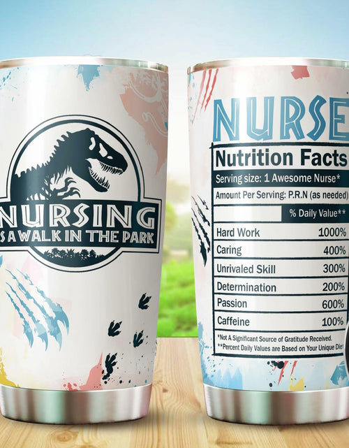 Load image into Gallery viewer, WOOKOO Nurse Tumbler 20oz Stainless Steel Holiday Gift 1 Count
