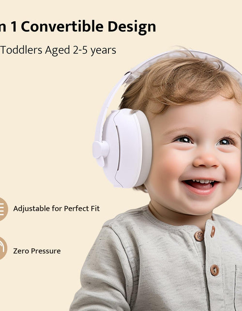 Load image into Gallery viewer, ALICHIC 2-in-1 Convertible Baby Noise Cancelling Earmuffs Infant Toddler
