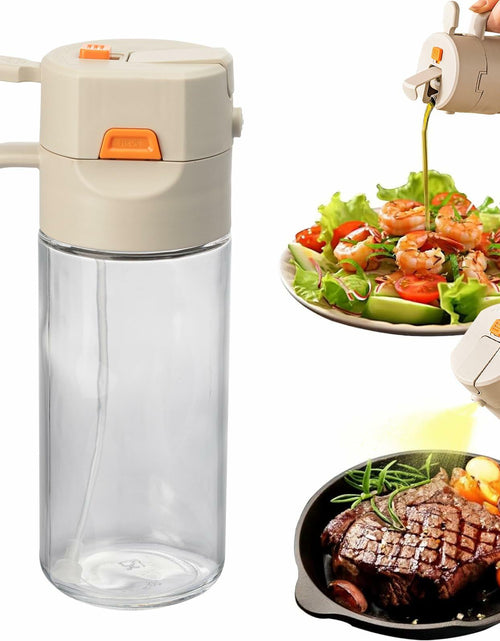 Load image into Gallery viewer, MDZF SWEET HOME Oil Sprayer 2-in-1 21oz Glass Olive Oil Dispenser Grey Panda
