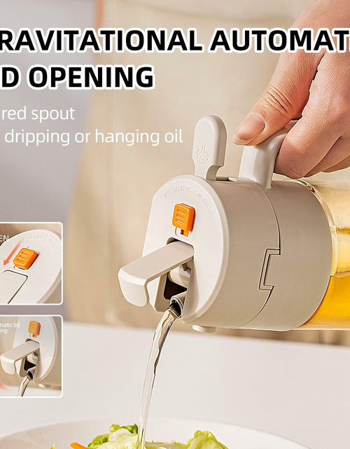 Load image into Gallery viewer, MDZF SWEET HOME Oil Sprayer 2-in-1 21oz Glass Olive Oil Dispenser Grey Panda
