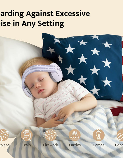 Load image into Gallery viewer, ALICHIC 2-in-1 Convertible Baby Noise Cancelling Earmuffs Infant Toddler
