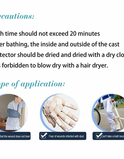 Load image into Gallery viewer, QBYVQQN Kids Cast Cover Waterproof Lower Leg Protector Soft Seal Shower
