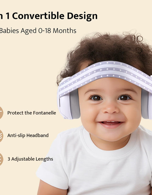 Load image into Gallery viewer, ALICHIC 2-in-1 Convertible Baby Noise Cancelling Earmuffs Infant Toddler
