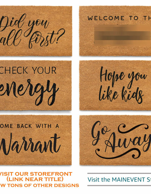 Load image into Gallery viewer, MAINEVENT Fall Football Door Mat 30x17 Inch Outdoor Coir Welcome Rug
