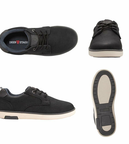 Deer Stags Conrad JR Oxford Boys Shoes Black Size 11 Little Kid