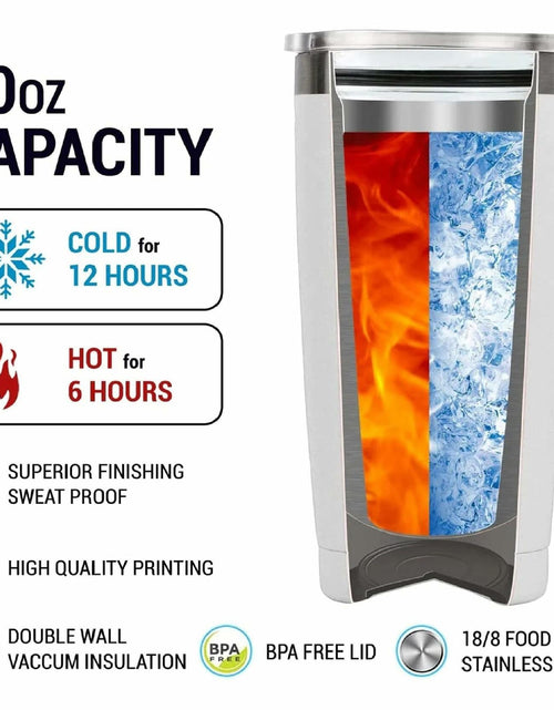 Load image into Gallery viewer, WOOKOO Nurse Tumbler 20oz Stainless Steel Holiday Gift 1 Count
