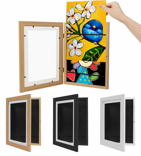 OAICAI Kids Art Frame A4 12.59x9.44 Log Color Dinosaur Minimalist 1PC