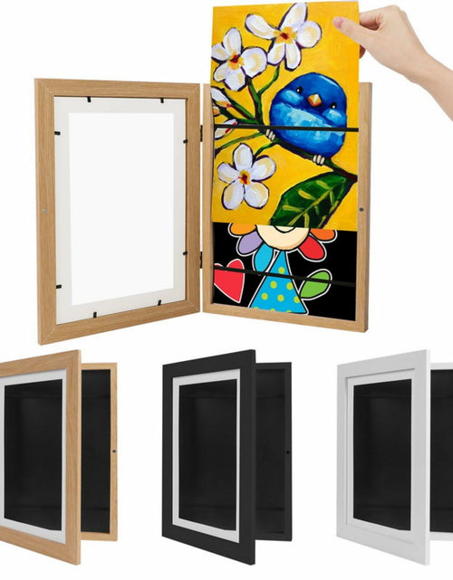 Load image into Gallery viewer, OAICAI Kids Art Frame A4 12.59x9.44 Log Color Dinosaur Minimalist 1PC
