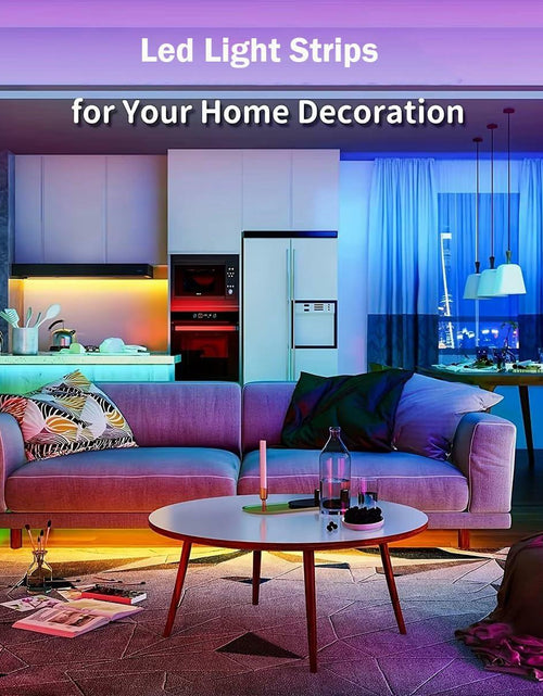 Load image into Gallery viewer, DTQJ 33FT IC-RGB LED Strip Lights Bluetooth Remote USB RGB Multi-Color
