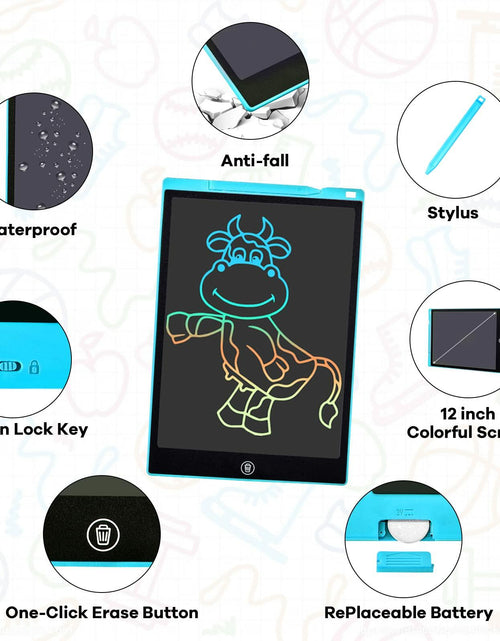 Load image into Gallery viewer, pbeknco 2 Pack 12 Inch LCD Writing Tablet Colorful Doodle Board Educational
