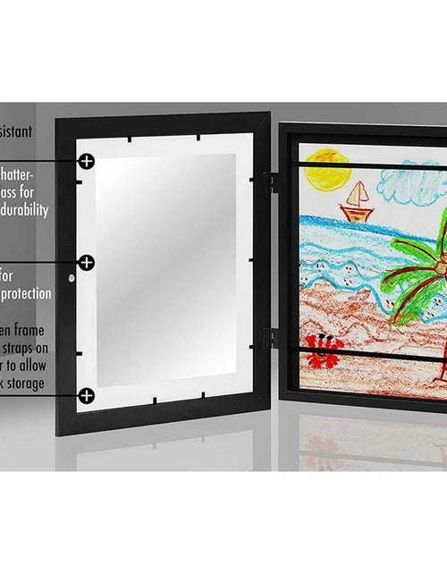 Load image into Gallery viewer, OAICAI Kids Art Frame A4 12.59x9.44 Log Color Dinosaur Minimalist 1PC
