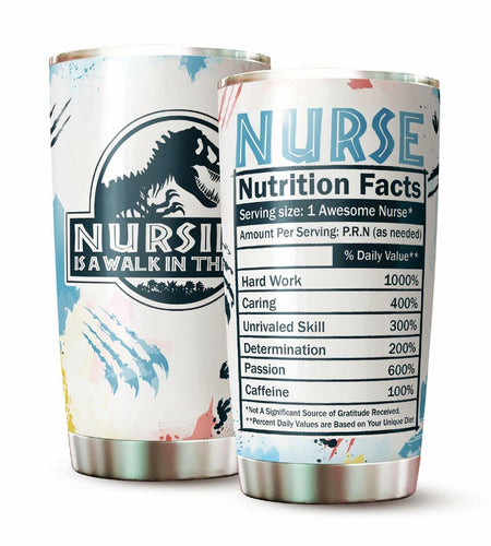 WOOKOO Nurse Tumbler 20oz Stainless Steel Holiday Gift 1 Count