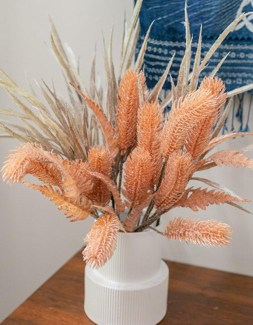 Load image into Gallery viewer, Ivydale 7 PCS Artificial Fall Stems 26in Orange Silk Leaves Flowers
