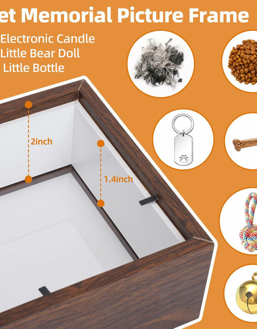 Load image into Gallery viewer, Sognotoy Wooden Dog Memorial Picture Frame 7x5 Sympathy Gift
