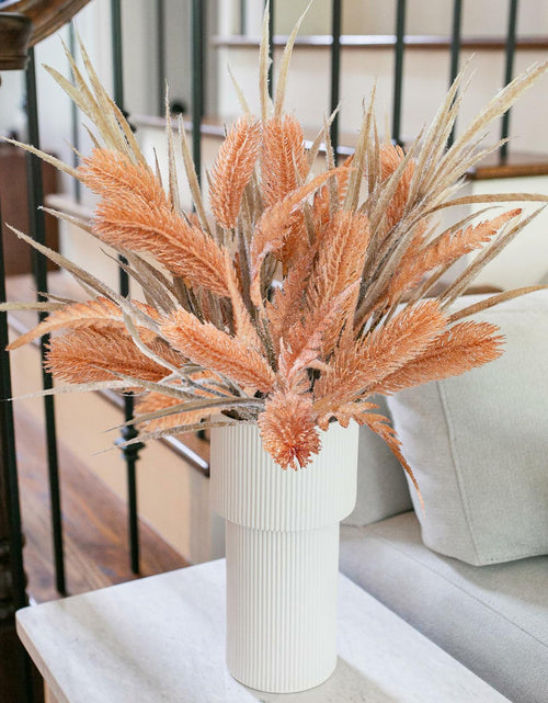 Load image into Gallery viewer, Ivydale 7 PCS Artificial Fall Stems 26in Orange Silk Leaves Flowers
