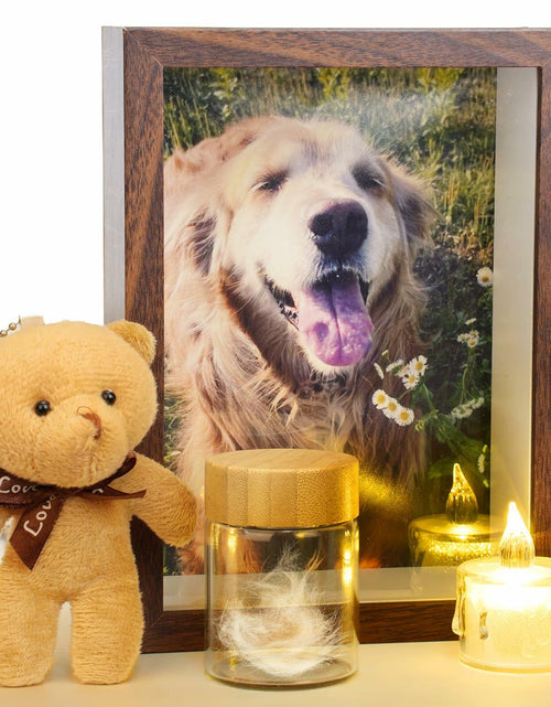Load image into Gallery viewer, Sognotoy Wooden Dog Memorial Picture Frame 7x5 Sympathy Gift
