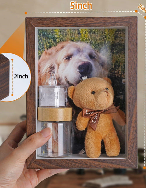 Load image into Gallery viewer, Sognotoy Wooden Dog Memorial Picture Frame 7x5 Sympathy Gift
