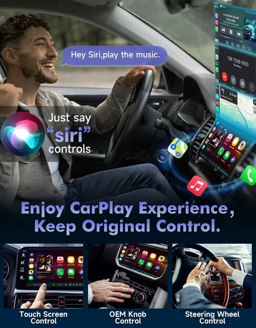 Load image into Gallery viewer, Aurwenk Wireless CarPlay Adapter for iPhone Mini Dongle Silver Plug &amp; Play
