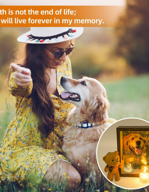Load image into Gallery viewer, Sognotoy Wooden Dog Memorial Picture Frame 7x5 Sympathy Gift
