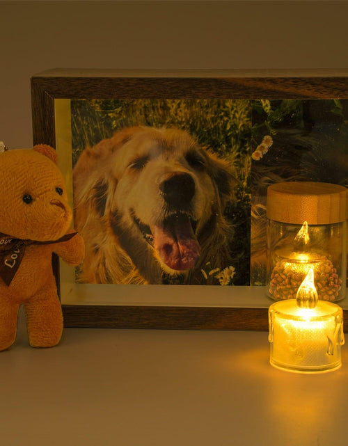 Load image into Gallery viewer, Sognotoy Wooden Dog Memorial Picture Frame 7x5 Sympathy Gift
