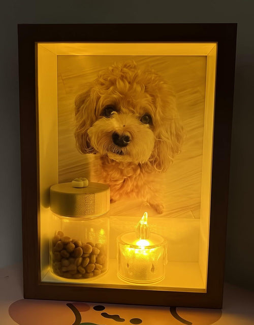 Load image into Gallery viewer, Sognotoy Wooden Dog Memorial Picture Frame 7x5 Sympathy Gift
