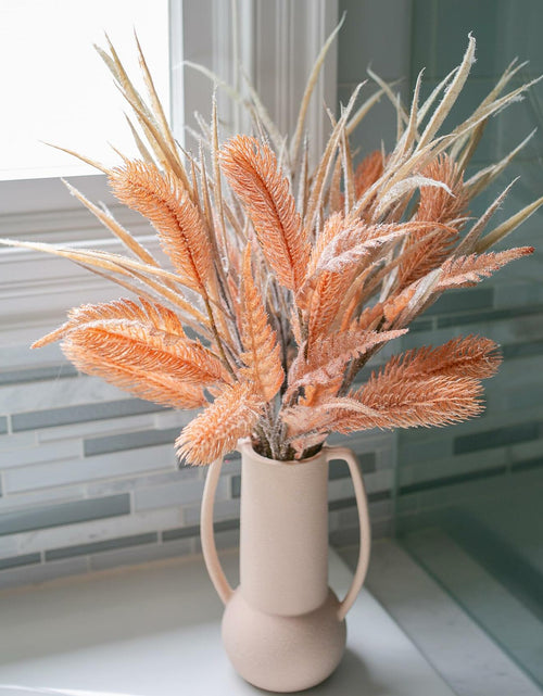 Load image into Gallery viewer, Ivydale 7 PCS Artificial Fall Stems 26in Orange Silk Leaves Flowers
