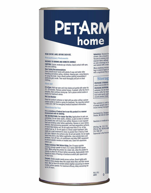 Load image into Gallery viewer, PETARMOR Home Carpet Powder Fleas Ticks Protection Deodorizer 16 Ounce
