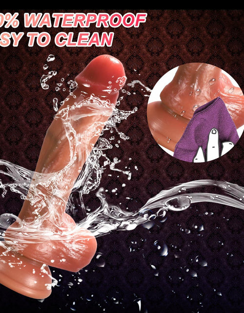 Load image into Gallery viewer, Ueegiig 6.3in Realistic Silicone Dildo Suction Cup Veined Textured
