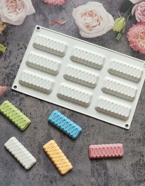 Load image into Gallery viewer, mostsom Silicone Mold Flower Shape Cake Soap Pastry Chocolate Tray Long Wave
