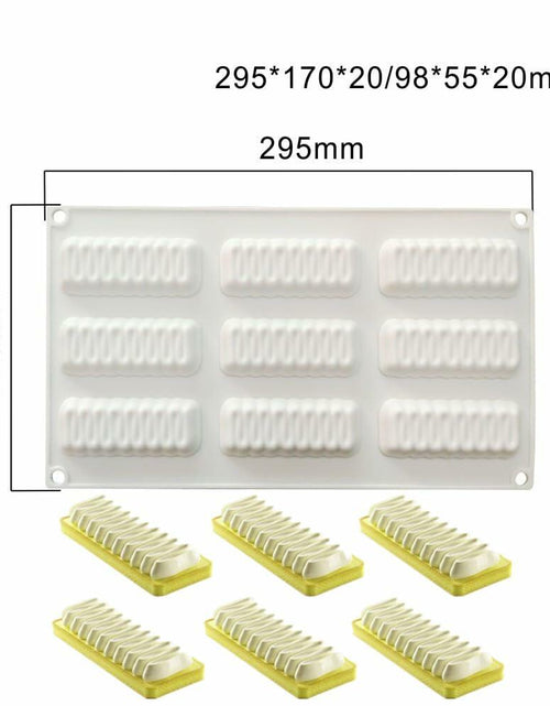 Load image into Gallery viewer, mostsom Silicone Mold Flower Shape Cake Soap Pastry Chocolate Tray Long Wave
