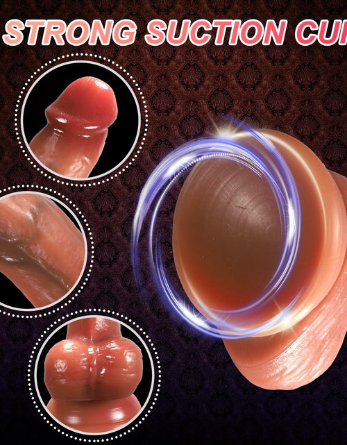 Load image into Gallery viewer, Ueegiig 6.3in Realistic Silicone Dildo Suction Cup Veined Textured
