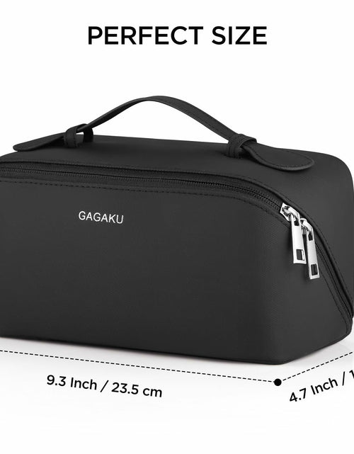 Load image into Gallery viewer, GAGAKU Large Travel Makeup Bag Waterproof Cosmetic Organizer Black

