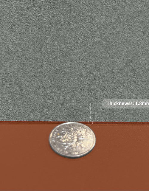 Load image into Gallery viewer, Zinkooat Leather Desk Mat 12x60 Inch 1.8mm Thick Brown+Gray
