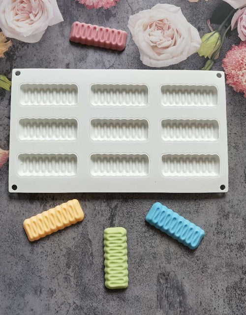 Load image into Gallery viewer, mostsom Silicone Mold Flower Shape Cake Soap Pastry Chocolate Tray Long Wave
