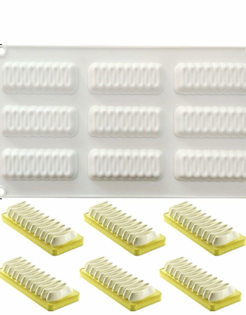 Load image into Gallery viewer, mostsom Silicone Mold Flower Shape Cake Soap Pastry Chocolate Tray Long Wave
