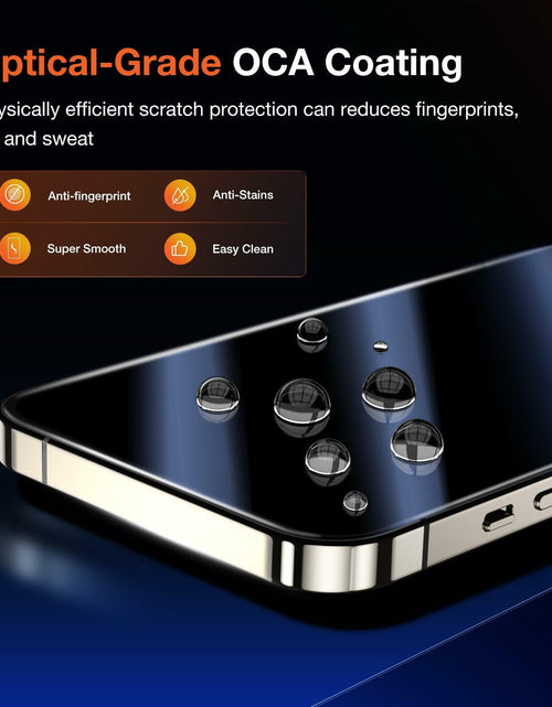 Load image into Gallery viewer, KUZOOM Privacy Screen Protector iPhone 15 Pro Max 6.7" 2 Pack Black
