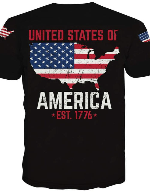 Load image into Gallery viewer, KYKU USA Flag T Shirt Men Patriotic 4th of July American 1776 Size 2XL
