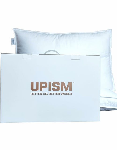 Load image into Gallery viewer, UPISM Premium Bed Pillows Queen Size Set of 2 Down Alternative White

