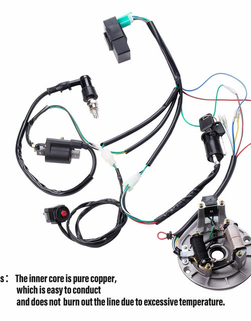 Load image into Gallery viewer, CIOM Magnetoelectric Wiring Loom Harness Kill Switch Ignition Coil Kit 50-160CC
