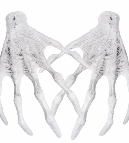 XONOR Halloween Witch Skeleton Hands 1 Pair Plastic Scary Decor