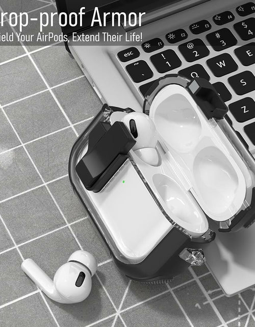 Load image into Gallery viewer, CMGOE Airpod 3 Case Cover Black Shockproof TPU Hard Protector w/ Cleaning Kit
