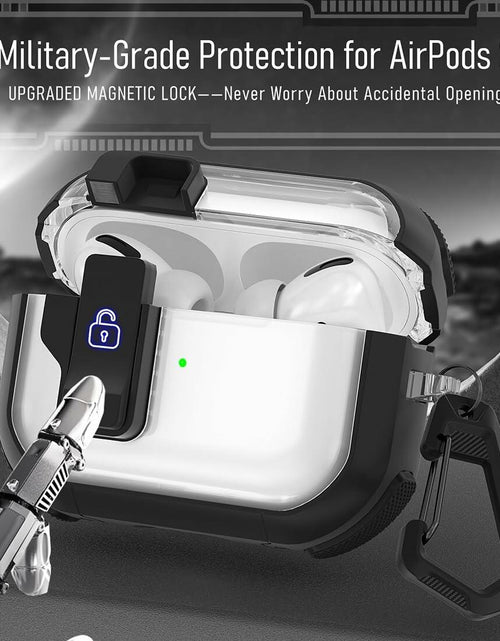 Load image into Gallery viewer, CMGOE Airpod 3 Case Cover Black Shockproof TPU Hard Protector w/ Cleaning Kit
