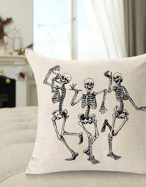 Load image into Gallery viewer, MFGNEH Halloween Ghost Pillow Cover 18x18 inch Rustic Cartoon Polyester
