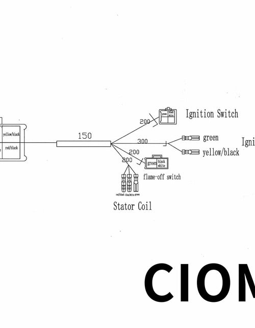 Load image into Gallery viewer, CIOM Magnetoelectric Wiring Loom Harness Kill Switch Ignition Coil Kit 50-160CC
